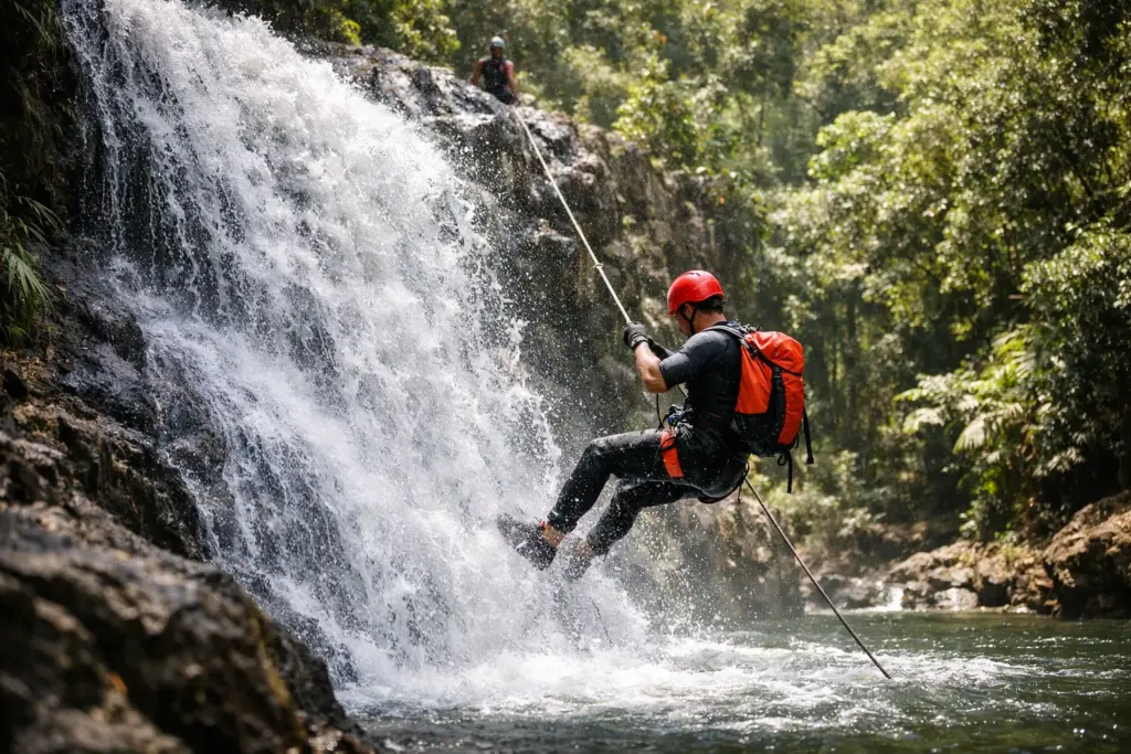 How Waterfall Abseiling Works on a Cairns Adventure